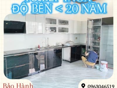 Địa chỉ đóng tủ bếp inox 304 độ bền trên 20 năm